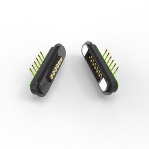 China 6ピンの磁気コネクタ 5A 右角ポゴピンのコネクタ supplier