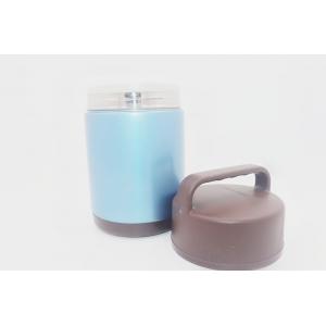 1.8L Food grade stainless steel container flask round shape food warmer lunch box with plastic lid