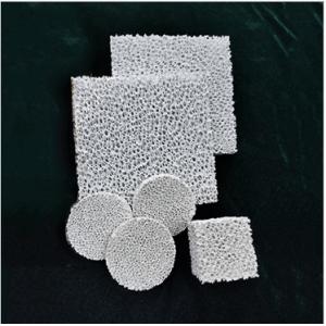 Round Square Foundry Alumina Ceramic Foam Filter 80-90% Porosity