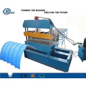 China Color Steel Fully Automatic Hydraulic Crimping Machine / Corrugated Roofing Sheet Curving supplier