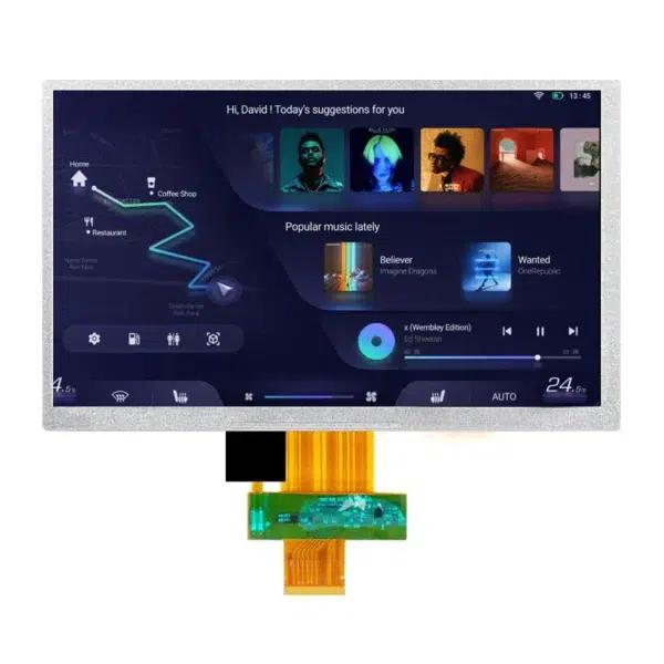 Custom TFT Display Module with Touch RGB/LVDS Interface 7 Inch LCD Panel OEM ODM Support 7 Inch Display