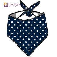 China Unique Shape Adjustable Fit Pet Bandana Premium Durable Fabric Stars Stripes designer dog bandanas on sale