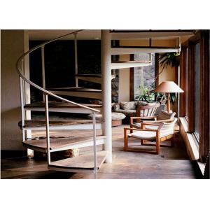 China Thailand Oak Spiral Staircase , Space Saving Spiral Staircase Easy Assembling supplier