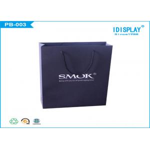 China Custom Recycled Black Gift Bags / Large Gift Bags Panton Offset Printing supplier