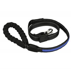 Nylon Rechargeable LED Light Up Dog Leash 47.2 - 59 Inches With Micro USB Cable