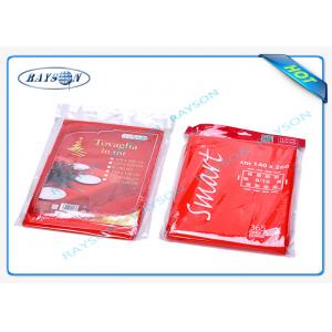 Rosso 45gsm Spunbond Non Woven Tablecloth Non Toxic Plain or Printing