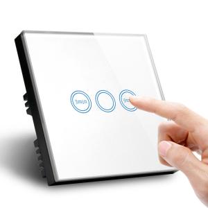 China スマートな家のイギリス標準的なタイマーの接触スマートな壁スイッチ時間制御方式ランプのスイッチ on sale