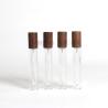 Wooden Caps for Perfume Bottles - Natural Wood Perfume Caps, Refillable Spray Bottles with Fine Mist & Wooden Lids for Cologne, Fragrance, Essential Oils