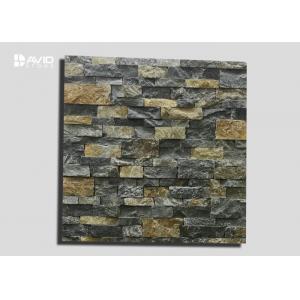 Natural Color Yellow And Grey Limestone Cultured Stone For Wall Cladding 3-3.5cm