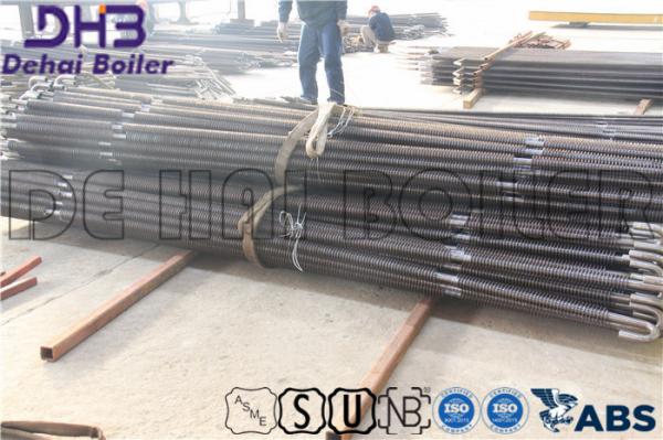 Thermal Resistant Copper Fin Tube Boiler Spiral Shape Shell High Rigidness