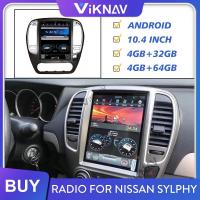 China 10.4 Inch Touch Screen Stereo For 2005-2014 Nissan Sylphy Navigation Multimedia DVD Player Android Wireless Carplay 4G on sale