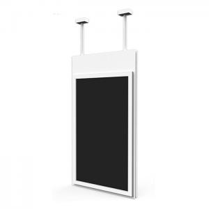 Facing window dual screens 43" inch wireless WIFI network Android LCD signage AD display with ceiling mounting roof mounting
