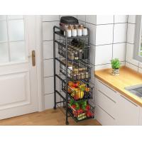 China Drawer Type Multi Layer Kitchen Shelf With 4 Tier Shelving Unit on sale