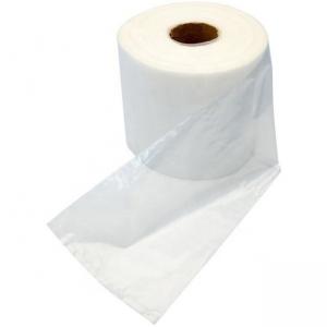 Clear Plastic Bag on Roll for Food Bread Packaging 20 Micron Biodegradable Material