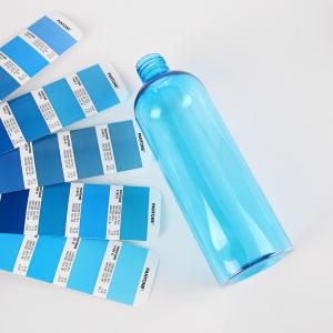 La botella azul clara del ANIMAL DOMÉSTICO 150ml preforma para la impresión de la serigrafía de las botellas 5oz del ANIMAL DOMÉSTICO