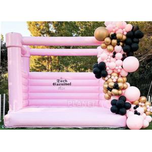 China Pink Castle Inflatable Jumping Commercial Bounce House / Bouncy Castle For Kids supplier