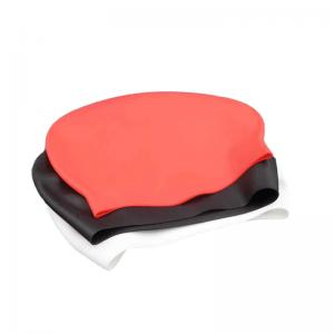 China Adult Children Silicone Swimming Hat , Durable Soft Silicone Bathing Cap supplier
