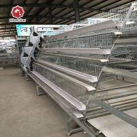 China 3 Tiers / 4 Tiers Hen Coop Layer Chicken Cage System A Type on sale