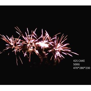 China 42 Shots Consumer Cake Fireworks From Liuyang Professional Fireworks Supplier Custom Fire Works supplier