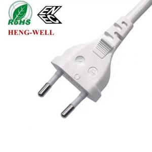 China IEC C7 EU Ac Power Cord , 2.5A 250V 2 Pin ENEC VDE Home Power Cable EU Plug supplier