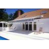 China Retractable Full Cassette Electric Awning With Remote Control LED Light wholesale