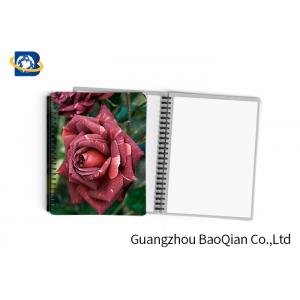 China 0.6mm PET Material Personalized Spiral Notebooks  3D Lenticular Stationery supplier