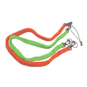 Scaffold Flexible Tool Safety Lanyards With Zinc Alloy Snap Hooks Orange / Green