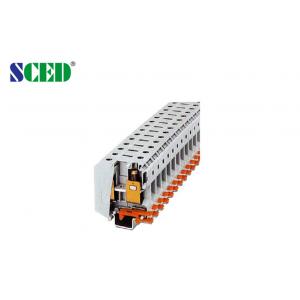 20.0mm Din Rail Mounted Terminal Blocks , High Current PCB Terminal Block 600V 150A