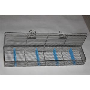 China Endoscope Trays Surgical Instrument Sterilization Containers Stainless Steel Wire Mesh Basket supplier