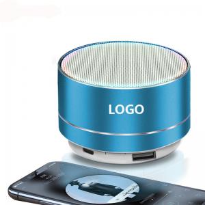 China Promotional Mini wireless bluetooth speaker 70*46mm Metal logo customized supplier