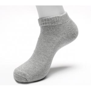 OEM Spring Mens Sports Ankle Socks Plain Color Knitted Running Ankle Socks Knit Cotton Socks