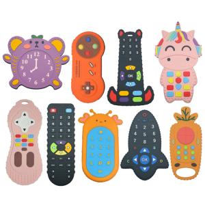 China Controlador remoto Gamepad Custom Silicone Teether Toy Shaped For Toddler da tevê wholesale