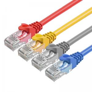 China UTP 4PR 24AWG 1M Cat5e Patch Cord , 50 Ft Cat5e Ethernet Cable supplier