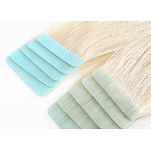Glossy Blonde Tape In Hair Extensions High Durability No Split Easy To Wear