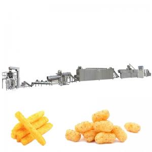 Double Screw Extruder Snack Food Production Line For Corn Puff