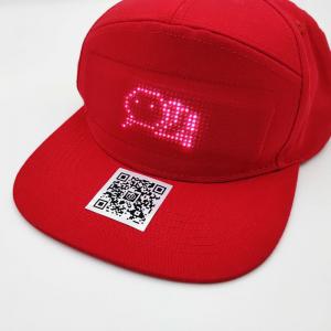 Plain Dyed LED Light Up Baseball Cap , Character Style Light Up Sports Hats