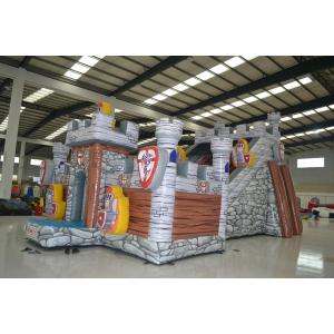 Digital Printing Inflatable Jumping Castle / Blow Up Guard Themed Fun City