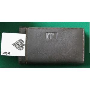 China Black Leather Man Style Wallet Poker Cheat Device , Poker Cheat Tools supplier