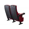 China Red Fabric XJ-6819 Fixed Leg Movie Cinema Chairs With Movable Amrest wholesale