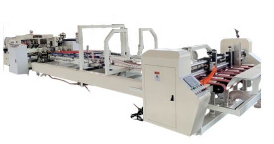 Computerized Carton Box Stitching Machine Automatic Folding Gluing