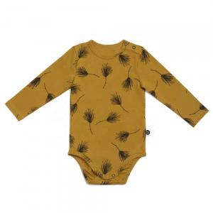 China Customize Lovely Valentines day print Soft Organic Cotton Bamboo fabric baby rompers supplier