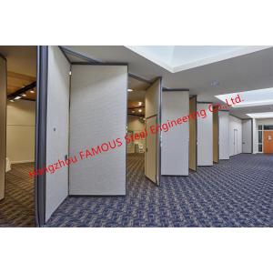 Panel Folding Fabric Doors Soundproof Fast Sliding Wall Partition Doors For Conference Room