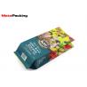 Colorful Printing Custom Coffee Bean Bags , Kraft Paper Coffee Bean Packaging