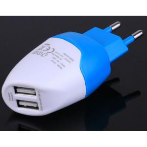 Dual USB Ports Home Wall Travel AC Power Charger Adapter for iPhone 6 EU Plug