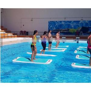 China PVC inflatable air Yoga mat in all colors  used on the water or on the ground supplier
