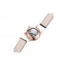 China Stainless Steel Thinnest Automatic Watches Genuine Leather Strap SS Back Cover wholesale