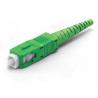 Duplex Fiber Optic Connector , Green SC APC Fiber Connector for Test