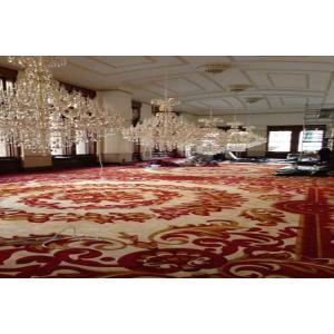 China Red Patterns Custom fireproof Handmade Wool Carpets For Home Decoration supplier