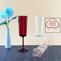 China Heart Design Fda Plastic Champagne Glasses Dishwasher Safe on sale