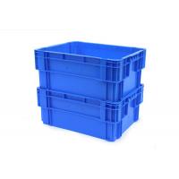 China Coloured Returnable Reusable 180º Stacking & Nesting Solid Plastic Fishing Bins Box  600*400*230 mm on sale